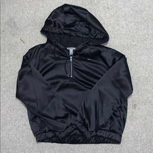 Forever 21 Satin Half Zip